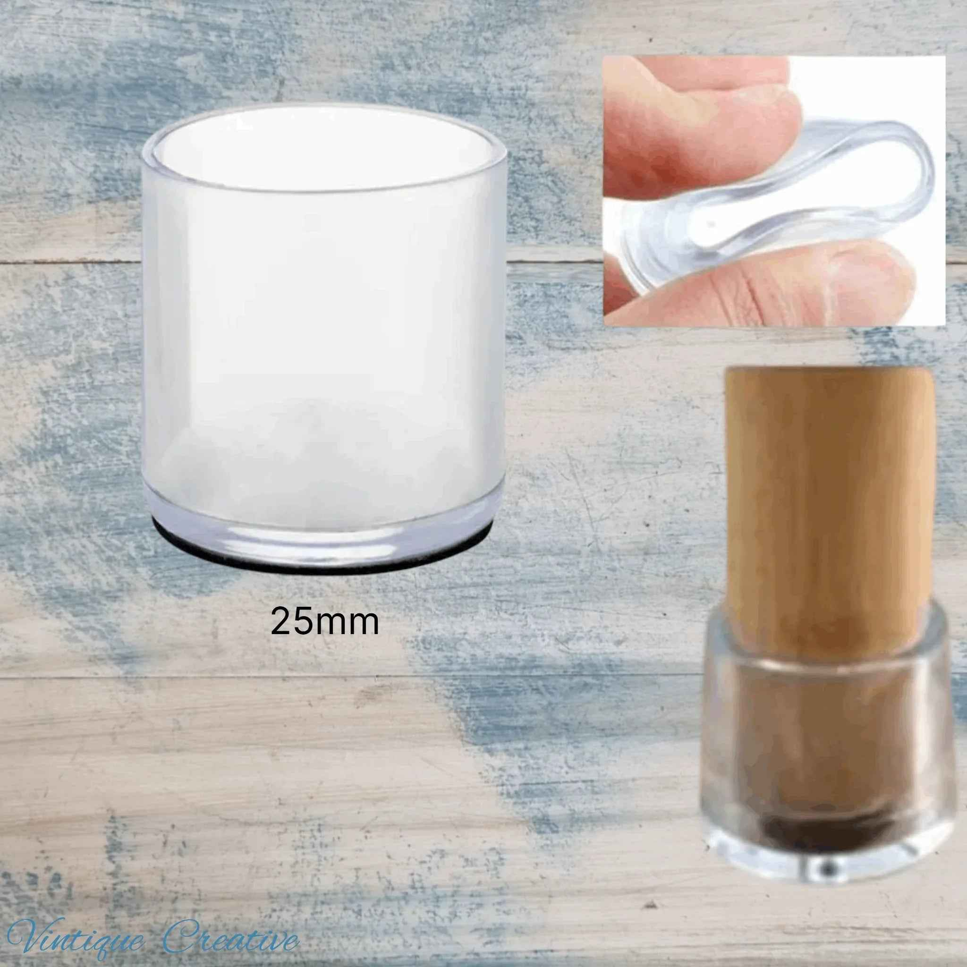 Round Silicone Chair Leg Caps-25mm dia – Protect Floors from scratches