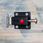 "Slide and lock" window and door closure black