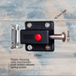 "Slide and lock" window and door closure black