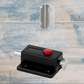 "Slide and lock" window and door closure black
