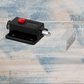 "Slide and lock" window and door closure black