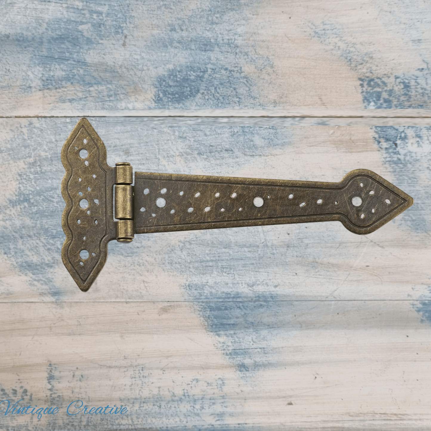 Normandy Ornamental Bronze decorative T-hinge 147mm for Doors (Each)
