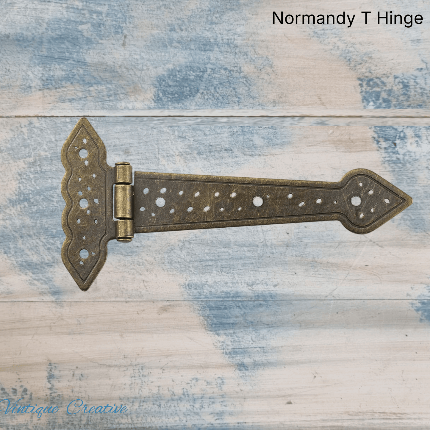 Normandy Ornamental Bronze decorative T-hinge 147mm for Doors (Each)