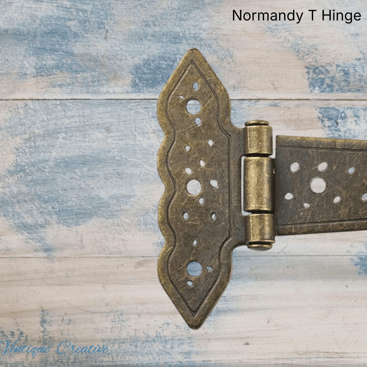 Normandy Ornamental Bronze decorative T-hinge 147mm for Doors (Each)
