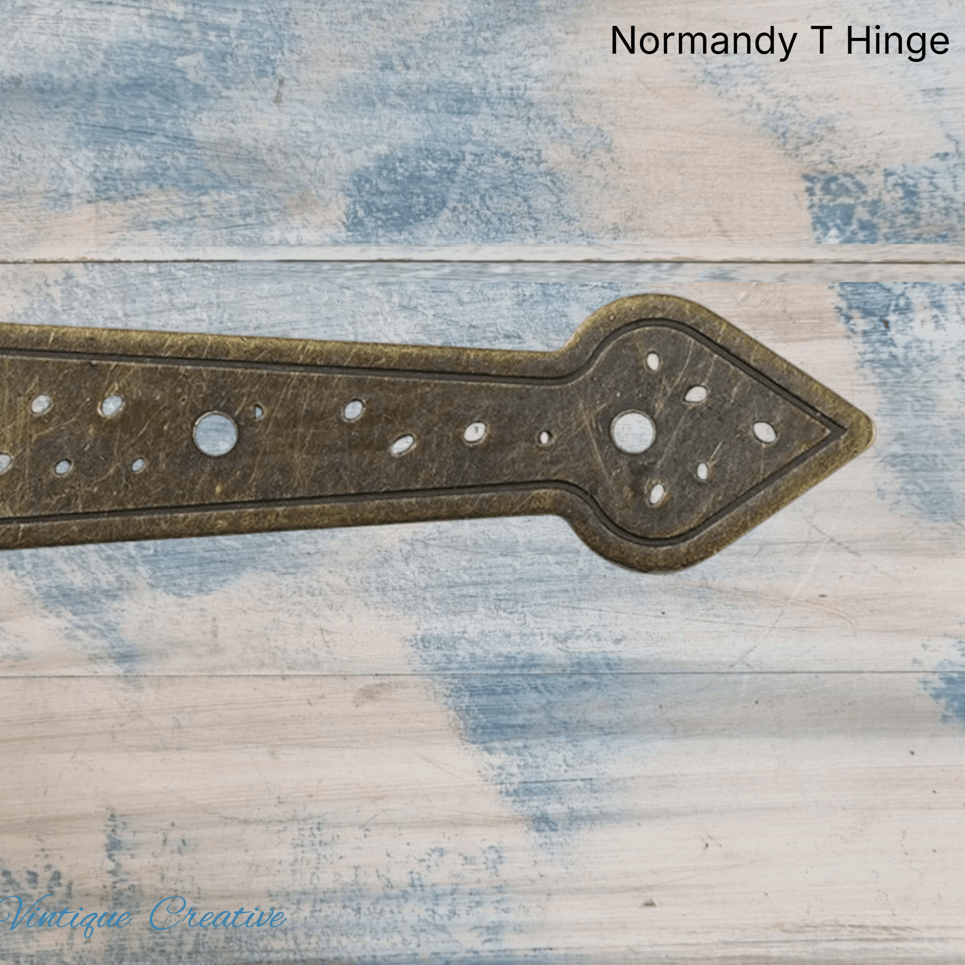 Normandy Ornamental Bronze decorative T-hinge 147mm for Doors (Each)