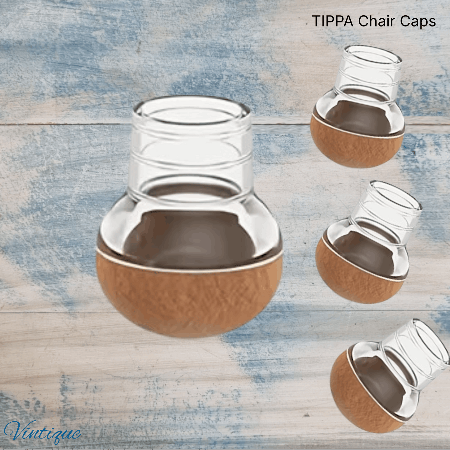 TIPPA- Round Silicone Angle Chair Leg Caps-27mm-32mm dia – Protect Floors from scratches (Copy)