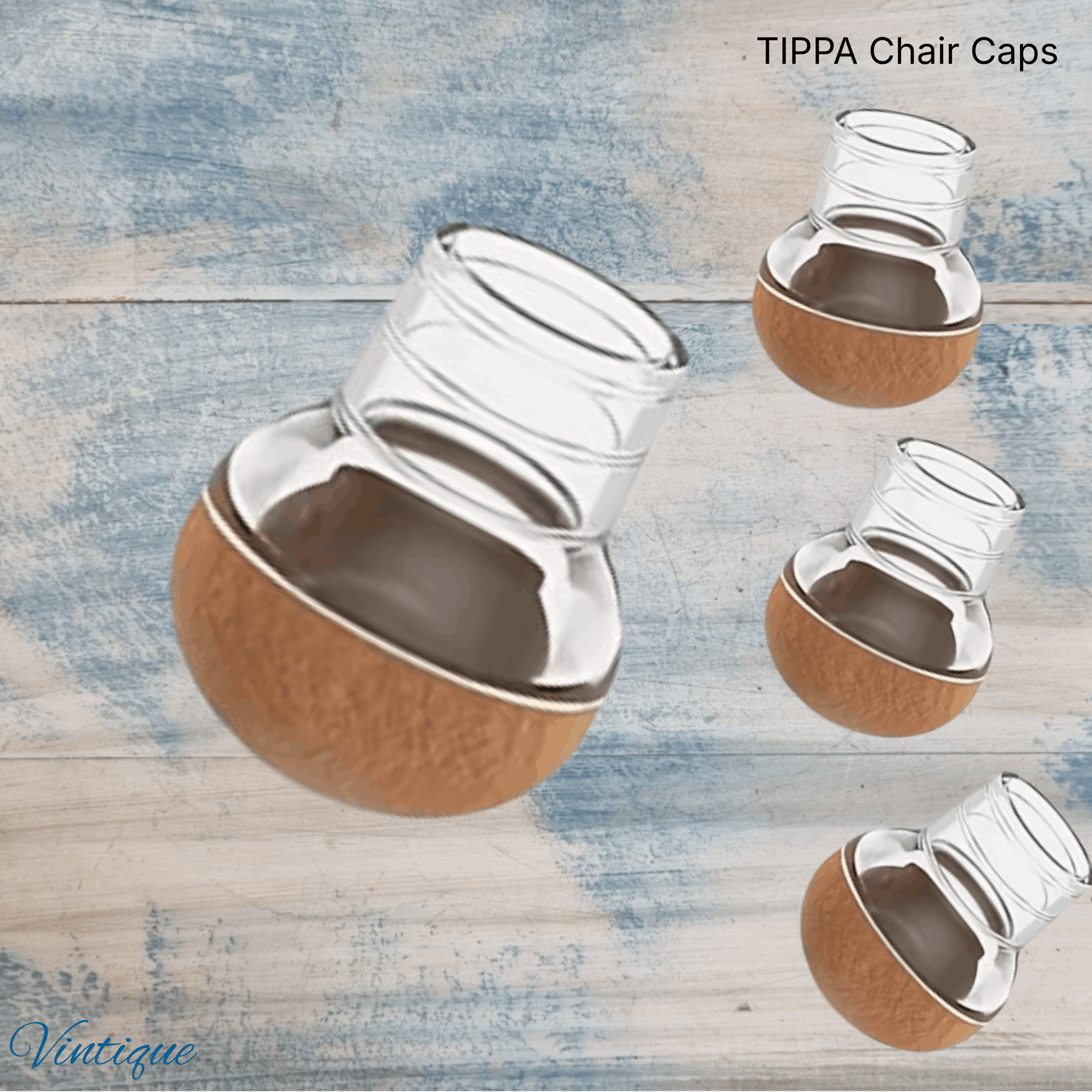 TIPPA- Round Silicone Angle Chair Leg Caps-27mm-32mm dia – Protect Floors from scratches (Copy)
