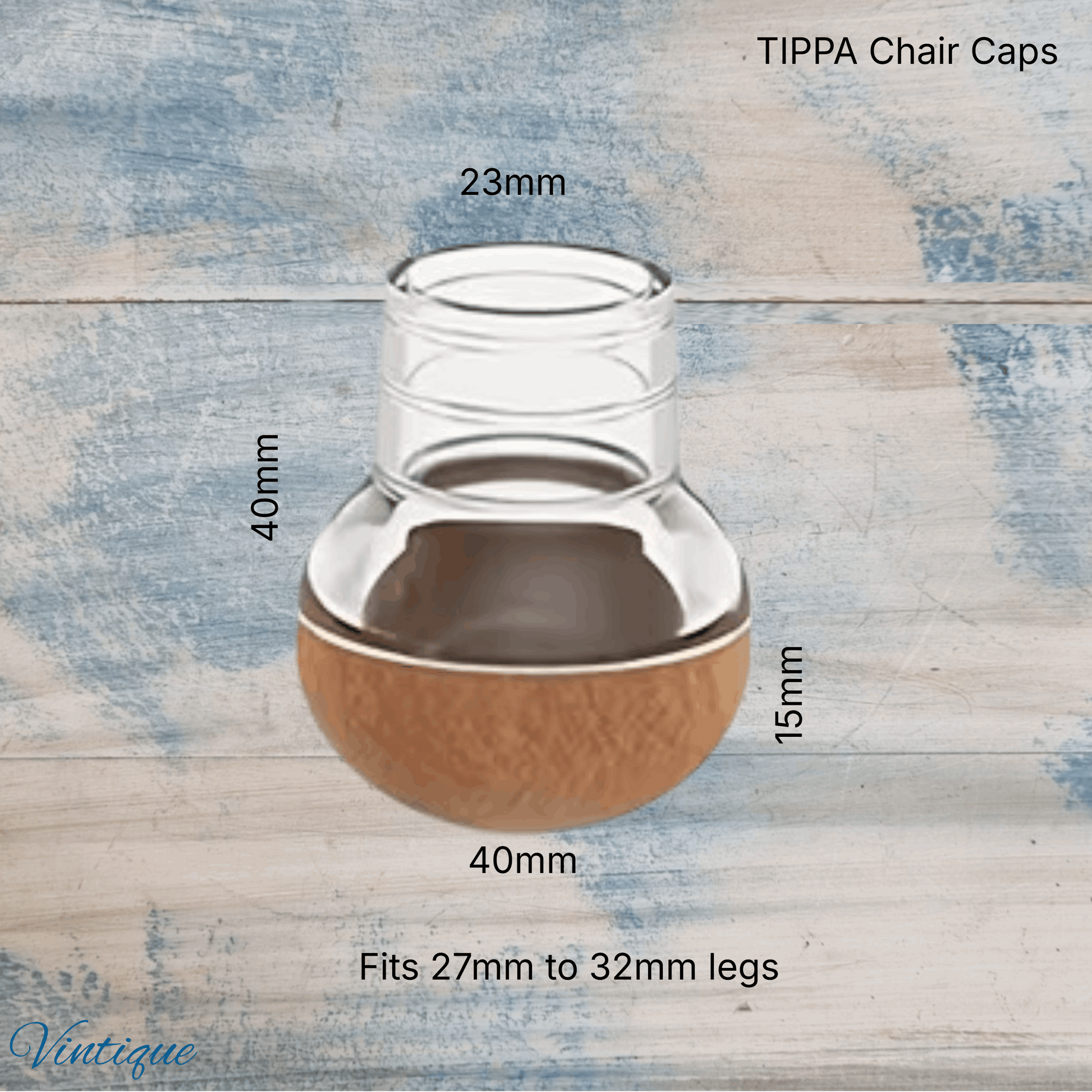 TIPPA- Round Silicone Angle Chair Leg Caps-27mm-32mm dia – Protect Floors from scratches (Copy)