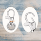 Lobster Claw Split Ring Snap hook 30mm long (Pkt 5)