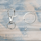 Lobster Claw Split Ring Snap hook 30mm long (Pkt 5)