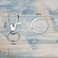 Lobster Claw Split Ring Snap hook 30mm long (Pkt 5)