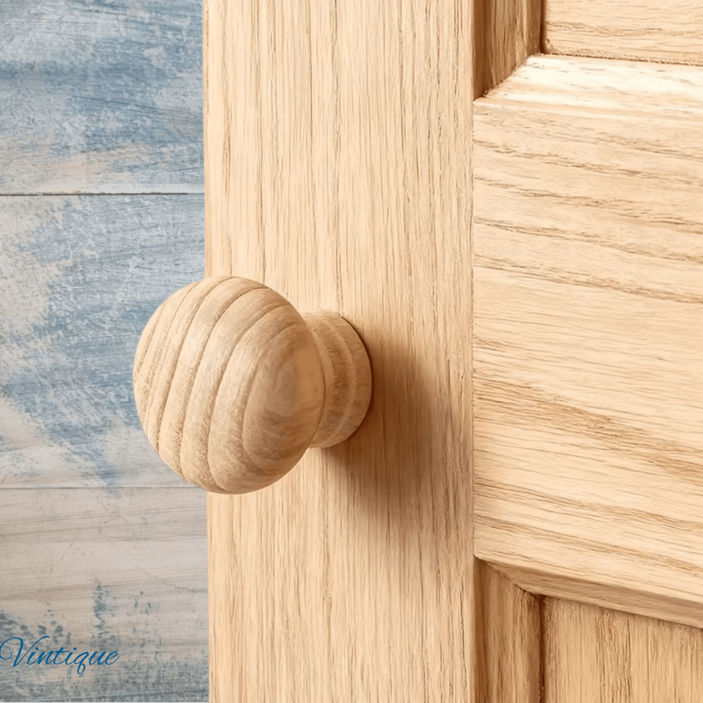 Jumbo Round cabinet Knob 40mm dia-Pine-Unfinished