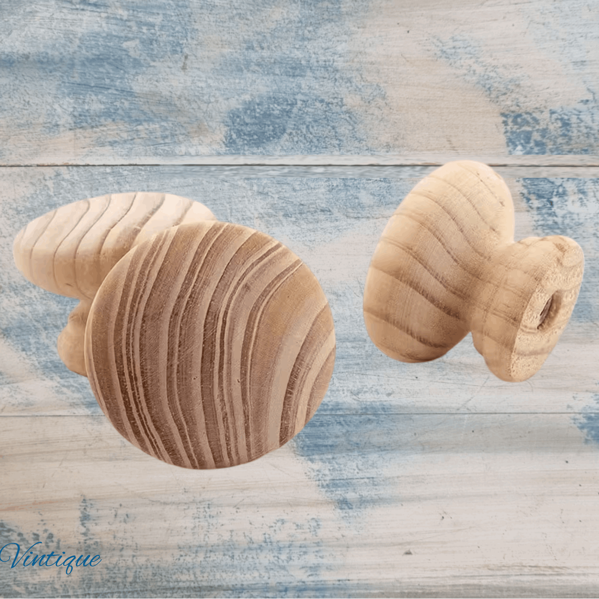 Jumbo Round cabinet Knob 40mm dia-Pine-Unfinished