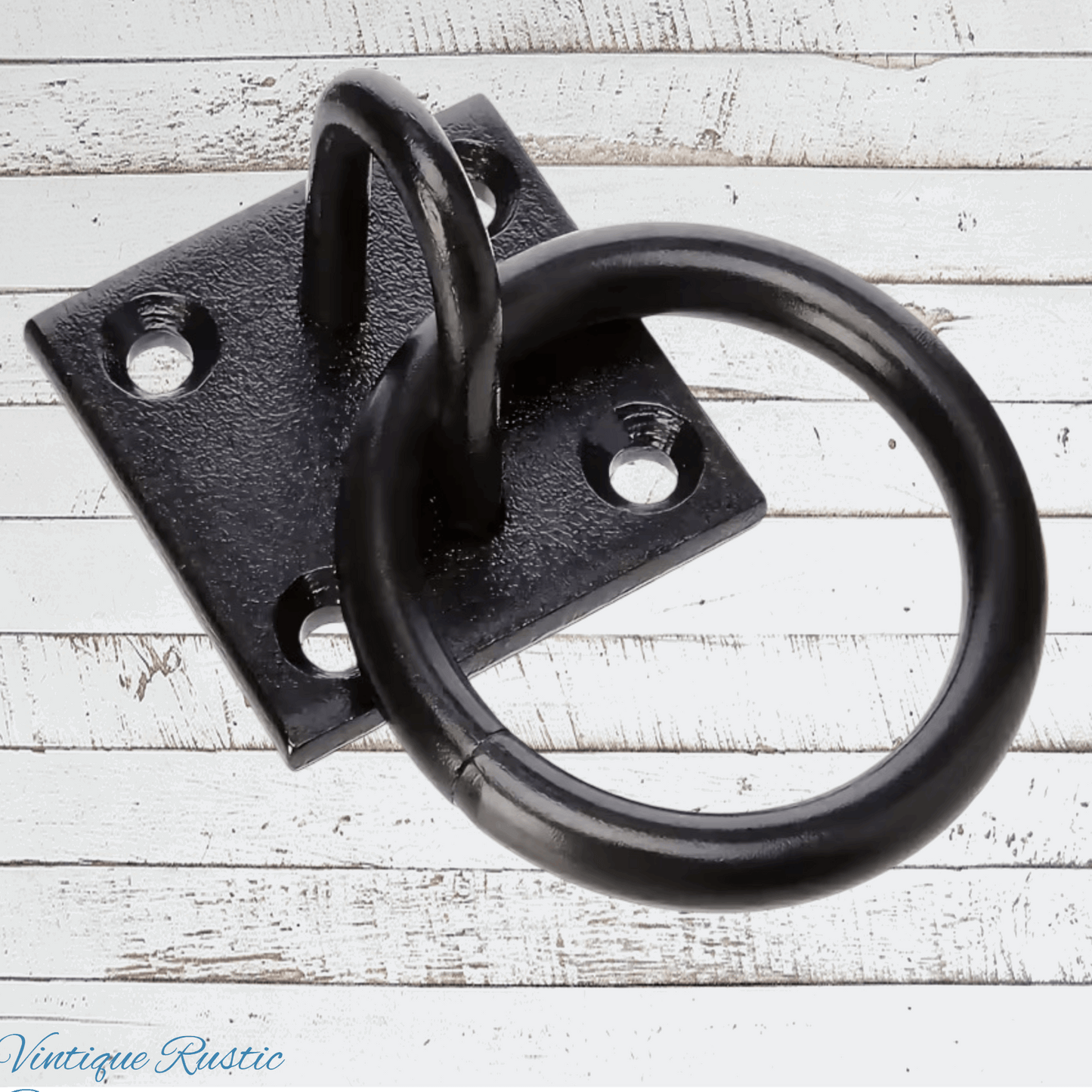 Heavy Duty gate pull / Fastening Anchor Rin 65mm ring Black