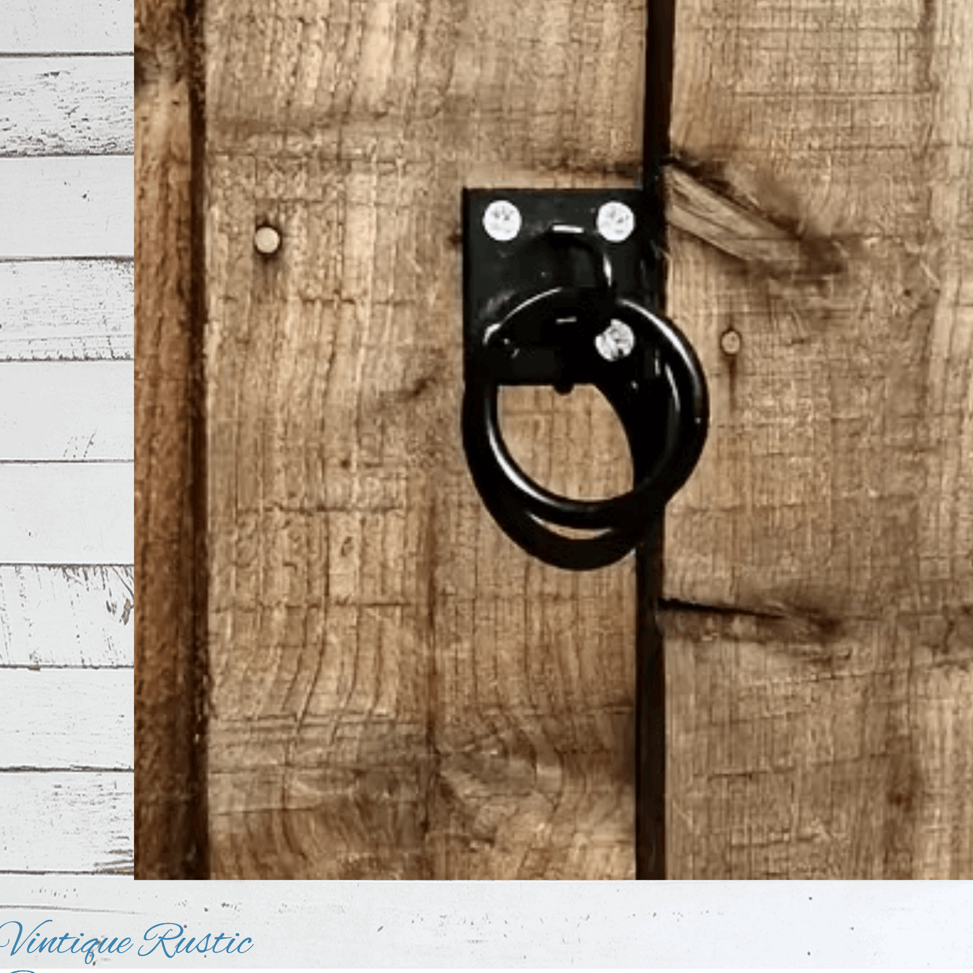 Heavy Duty gate pull / Fastening Anchor Rin 65mm ring Black
