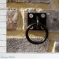 Heavy Duty gate pull / Fastening Anchor Rin 65mm ring Black