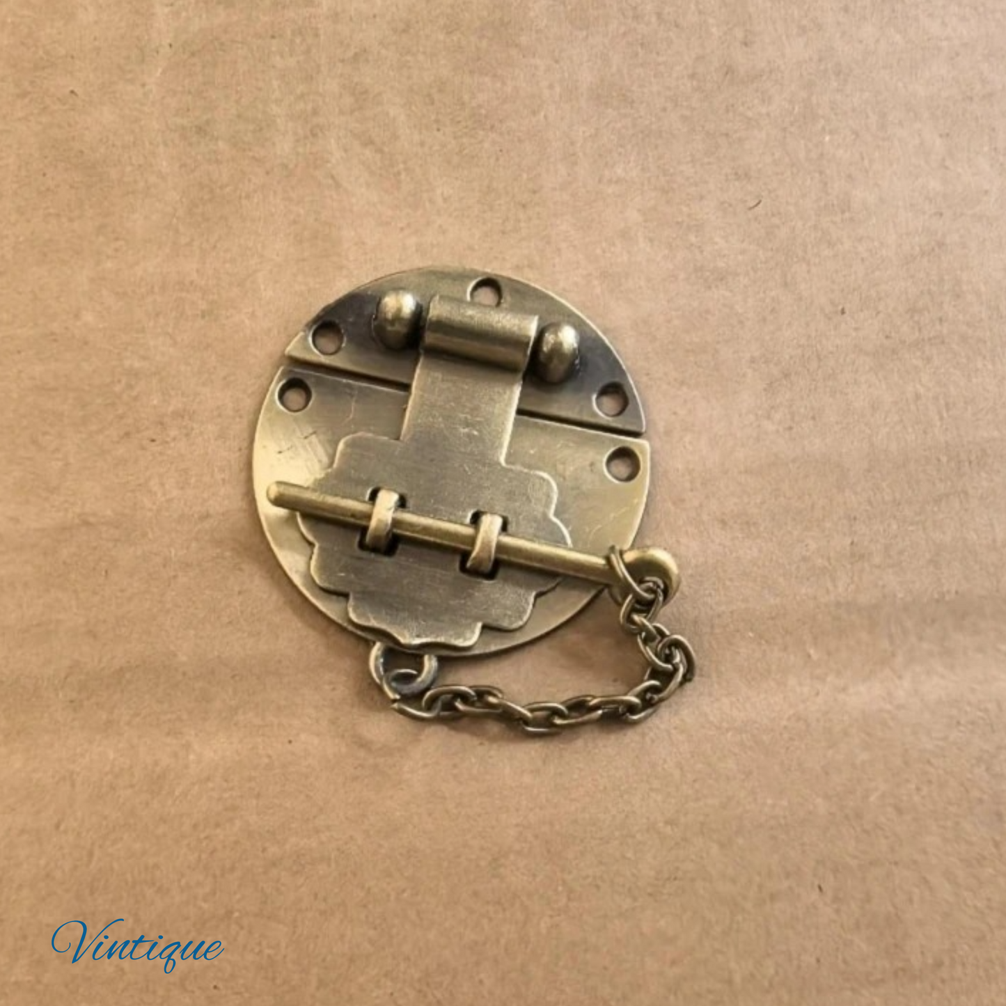 Camphor Chest antique Brass Finish 50mm dai  With Chain Lock