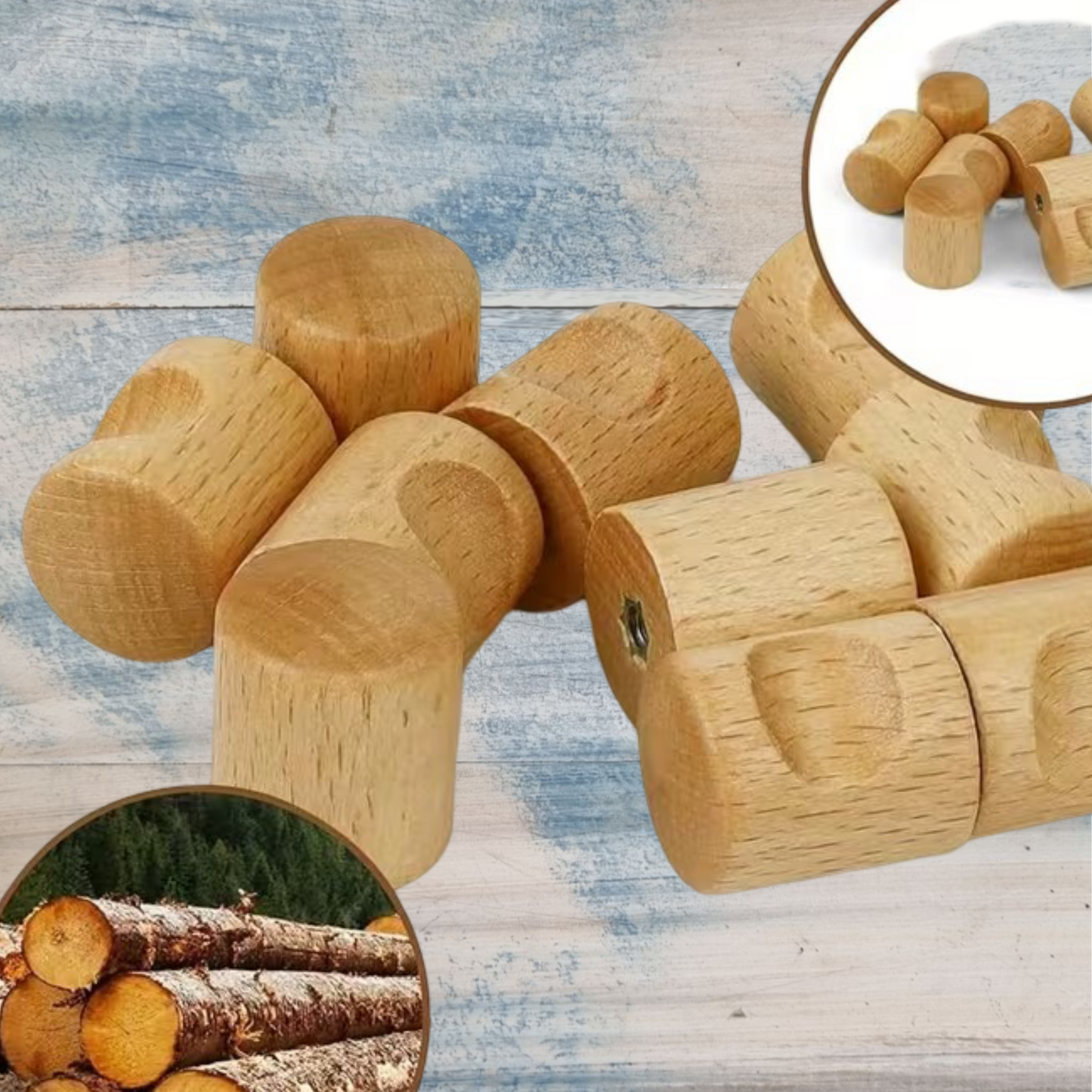 Finger Pull wooden cabinet Knob pull handle 20mm dia