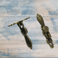 Delicate bronze swing cabinet/ box handle 52mm long