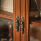 Delicate bronze swing cabinet/ box handle 52mm long