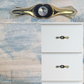 Gold Drawer Handle with Faux Diamond inlay 96mm long