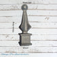 Cast Spire Ball Regal cross 100mm Long-plain finish (pre-loved)-17mm SQUARE internal hole