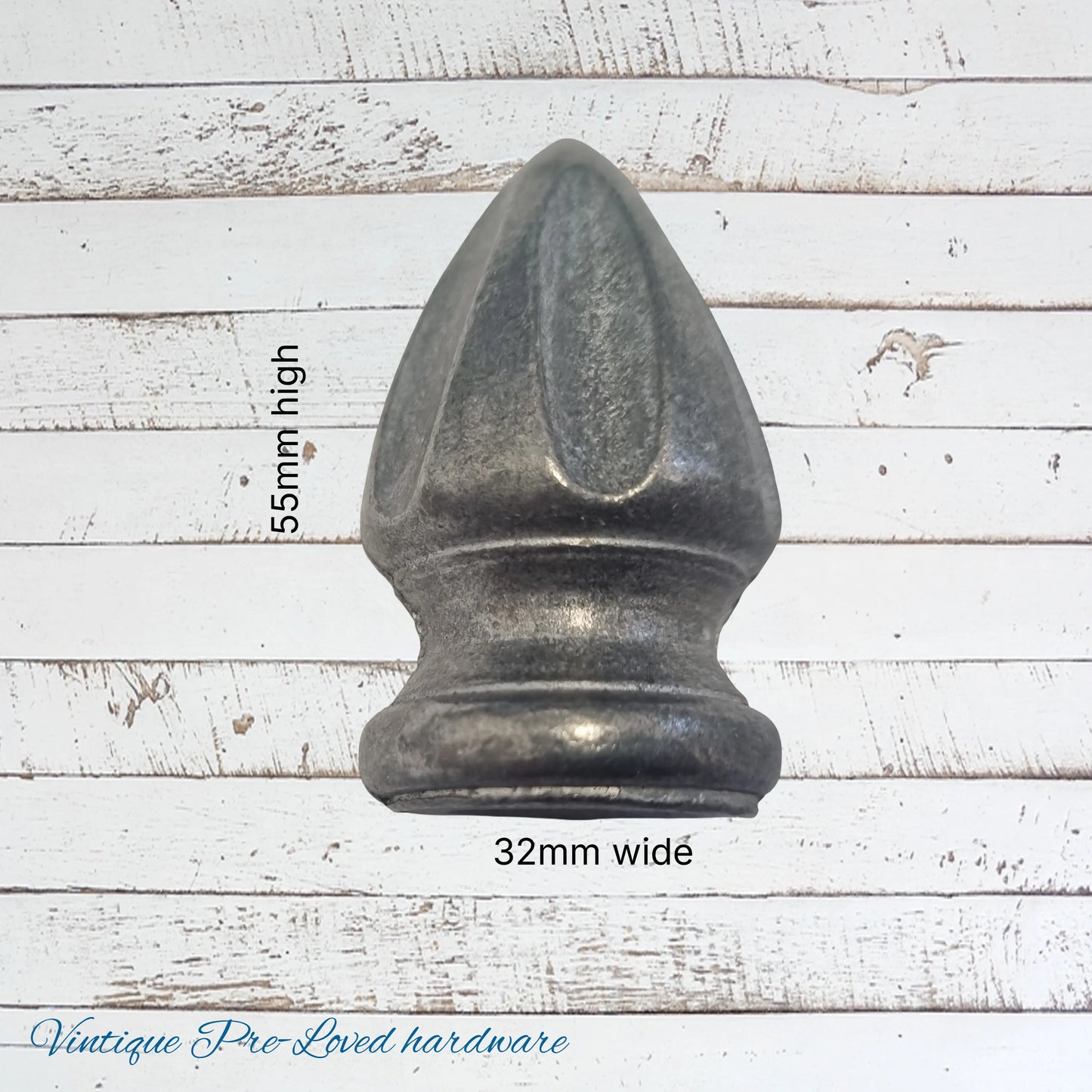 Spear 55mm Long-plain finish (pre-loved)-17mm internal hole