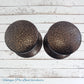 Dimpled Copper finish 1970's retro door knobs (pair) 54mm dia