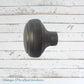 solid brass Door knob ribbed recycled 52mm dia