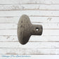 Cream Painted (shabby chic)  Black oval Bakelite door Knobs (Each)