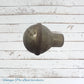 Rusty champagne door knob 46mm - recycled rustic beauty