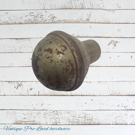 Rusty champagne door knob 46mm - recycled rustic beauty