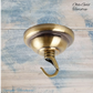 Teardrop Ceiling Rose Cover Plate Lamp ,chandelier, plant Hook-Olde Gold