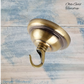 Teardrop Ceiling Rose Cover Plate Lamp ,chandelier, plant Hook-Olde Gold