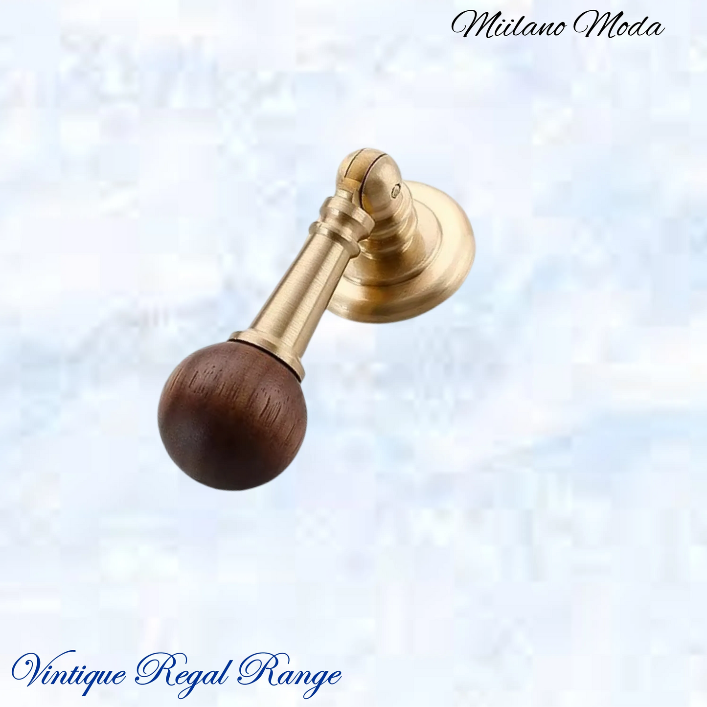 "Milano Moda" Brass & Walnut cabinet / Drawer Drop-25mm Dia-NEW