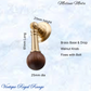 "Milano Moda" Brass & Walnut cabinet / Drawer Drop-25mm Dia-NEW