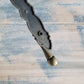 Kensington Drop Cabinet handle with backplate Bronze 116mm long