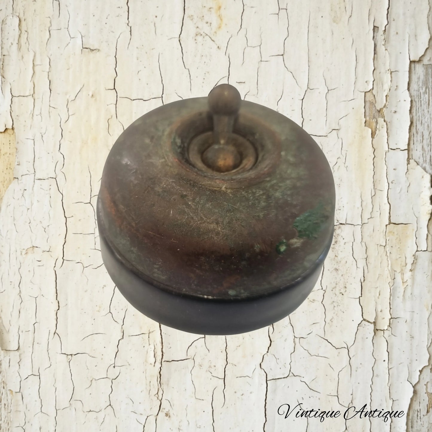 Antique Round steel porcelain Light Switch