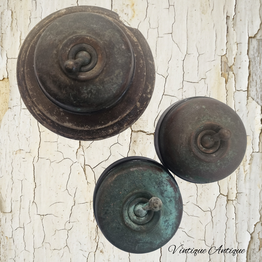 Antique Round steel porcelain Light Switch