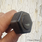 Antique Octagonal  Bakelite door Knobs & spindle set