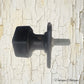 Antique Octagonal  Bakelite door Knob,Backplate & small spindle