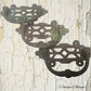 Set of Brass swing Handles 113mm longx45mm high -ready for a 2nd life