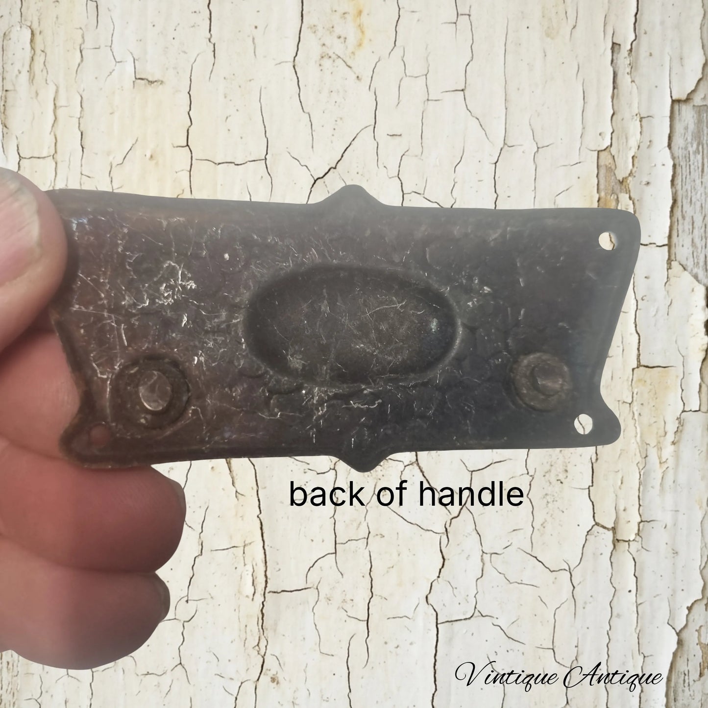 Brass/Copper dimpled swing handle 96mm-preloved