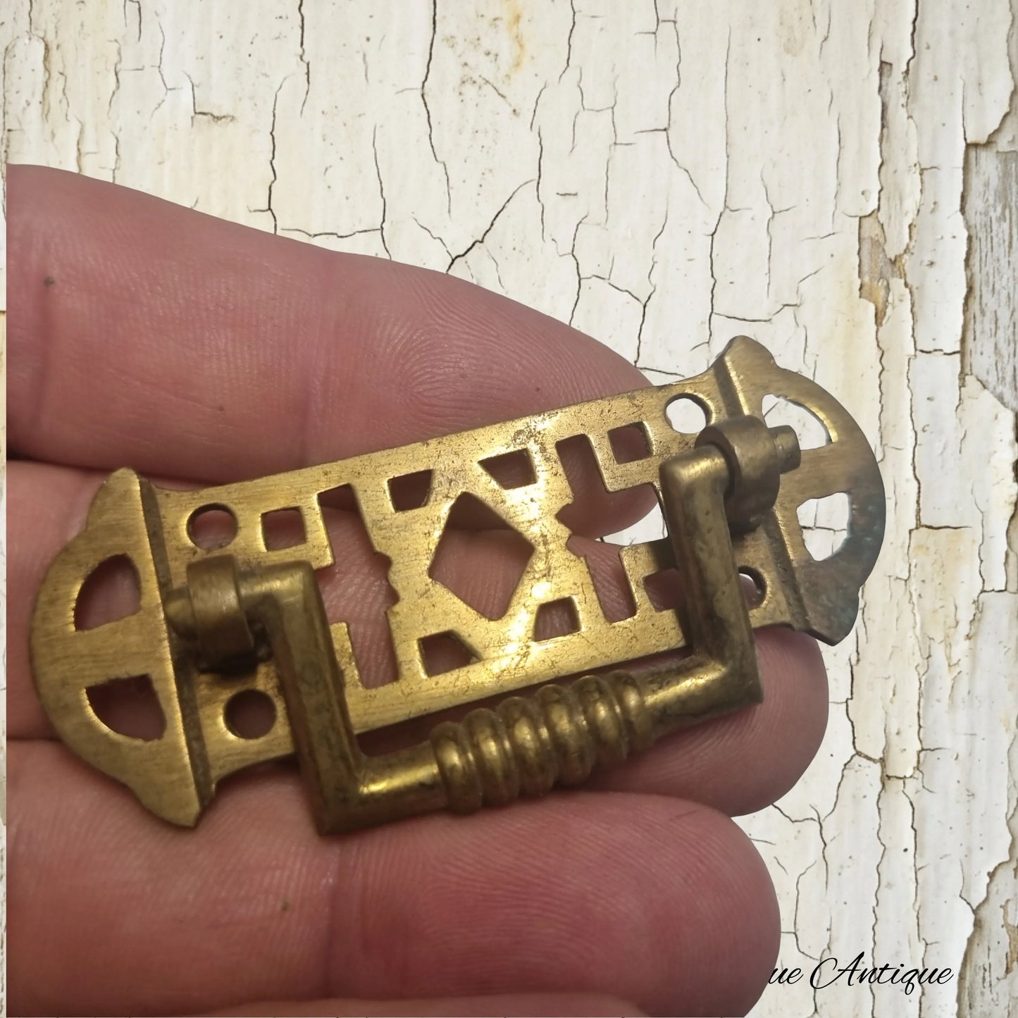 Solid Brass swing handle 63mm long -recycled hardware