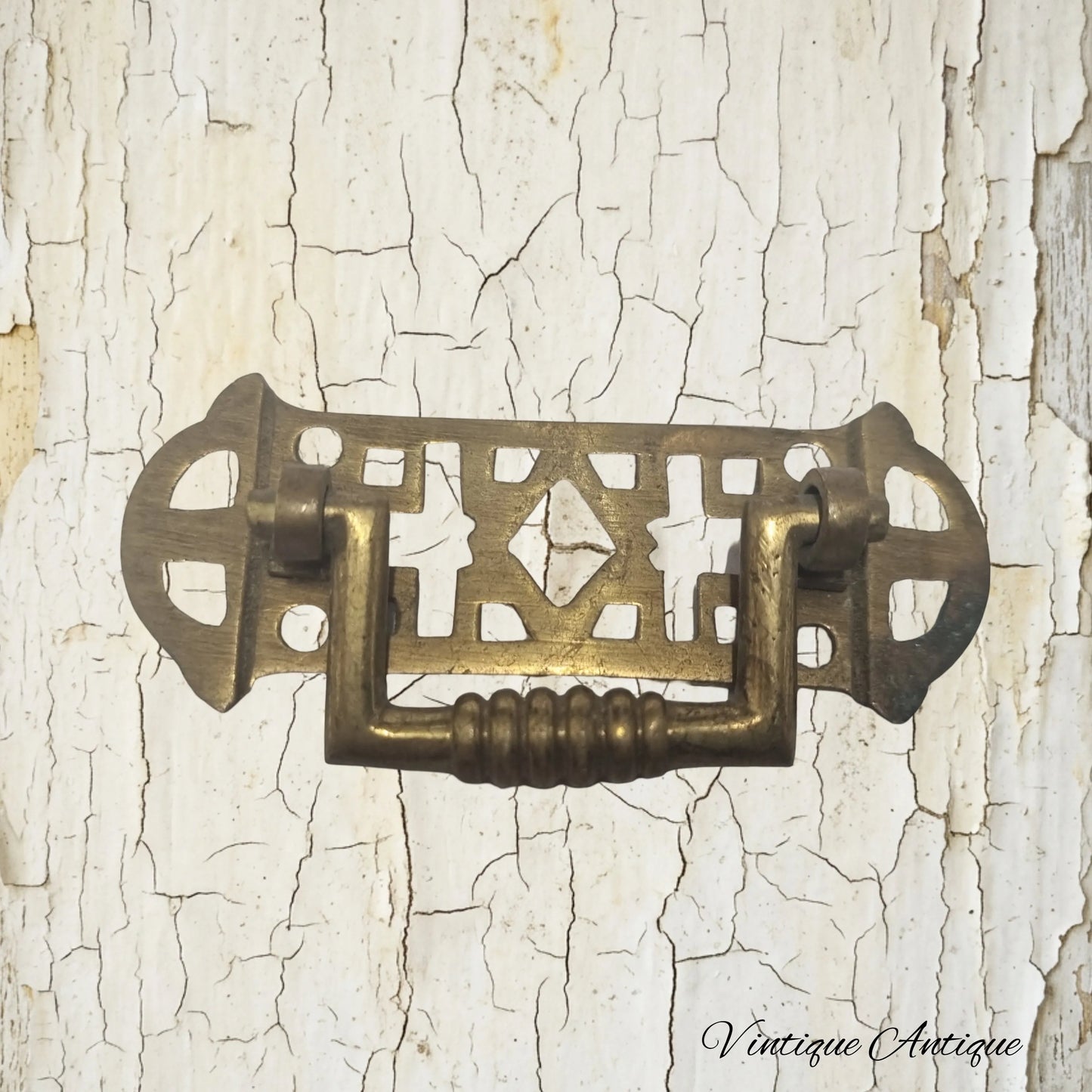 Solid Brass swing handle 63mm long -recycled hardware