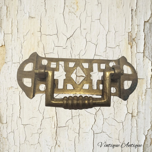 Solid Brass swing handle 63mm long -recycled hardware