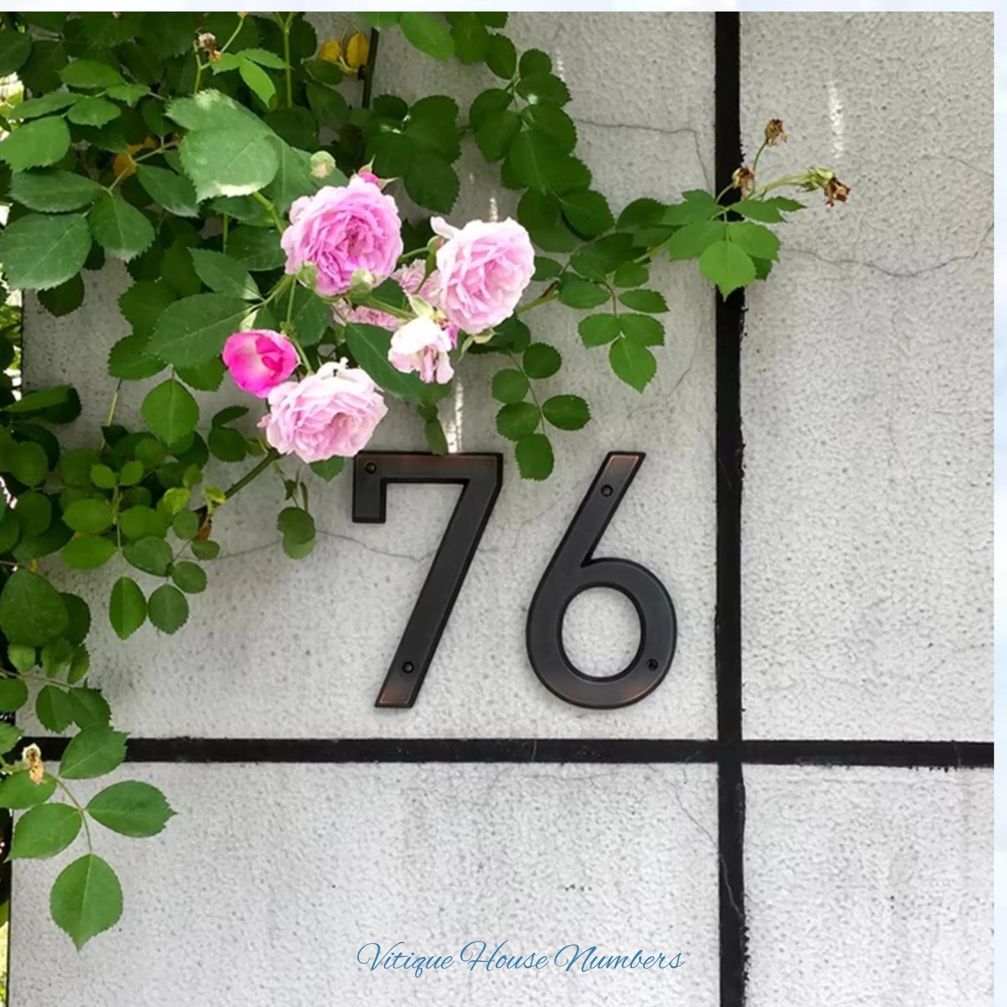 Premium 152mm Aged Bronze Alloy Street number (0-9)