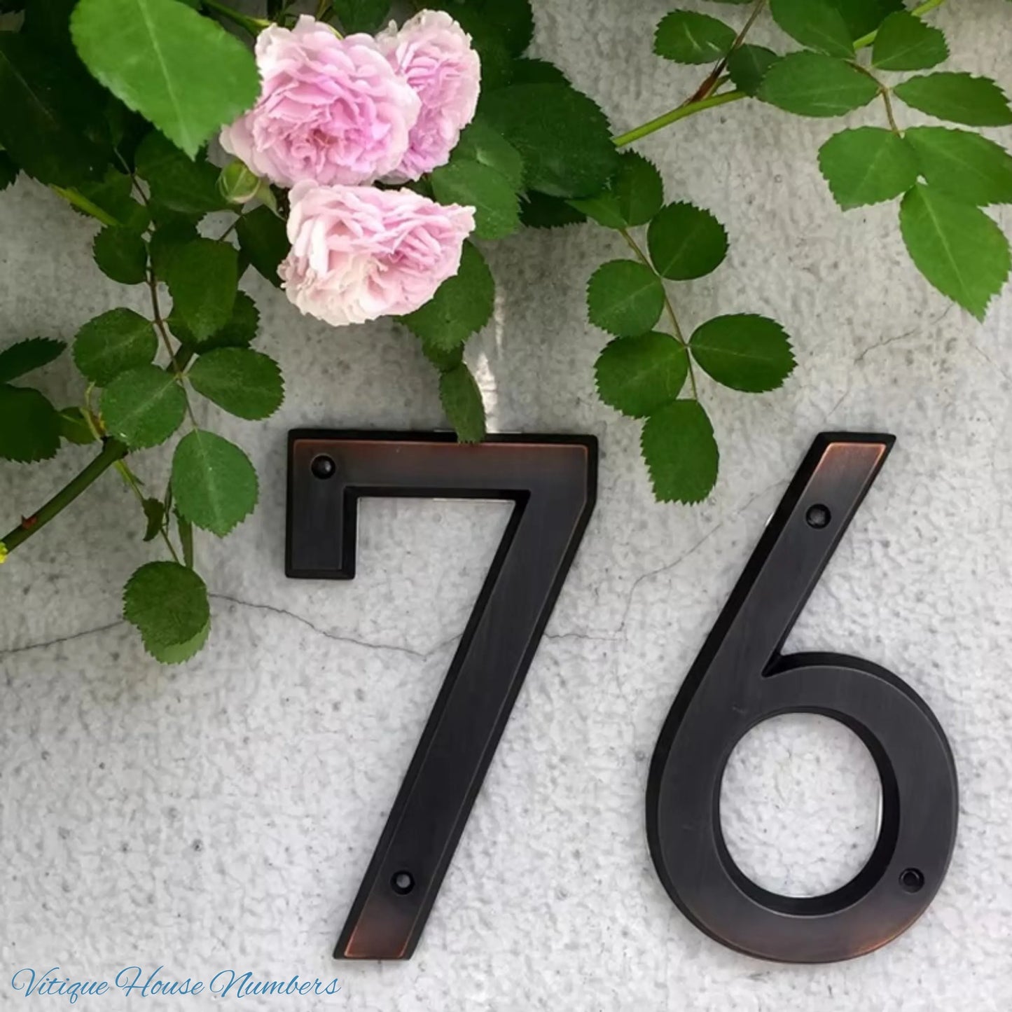 Premium 152mm Aged Bronze Alloy Street number (0-9)