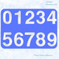 Premium 200mm 304 Stainless steel silver floating Street numbers (0-9)