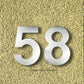 Premium 200mm 304 Stainless steel silver floating Street numbers (0-9)